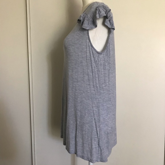 Grey Ruffled Top - Picture 2 of 6